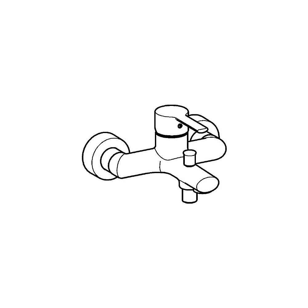 Hansa Ronda Einhebel-Wannenfüll- und Brausebatterie, Ausladung 163mm, DN 15, Chrom, 037... HANSA-03742173 4015474212763 (Abb. 3)