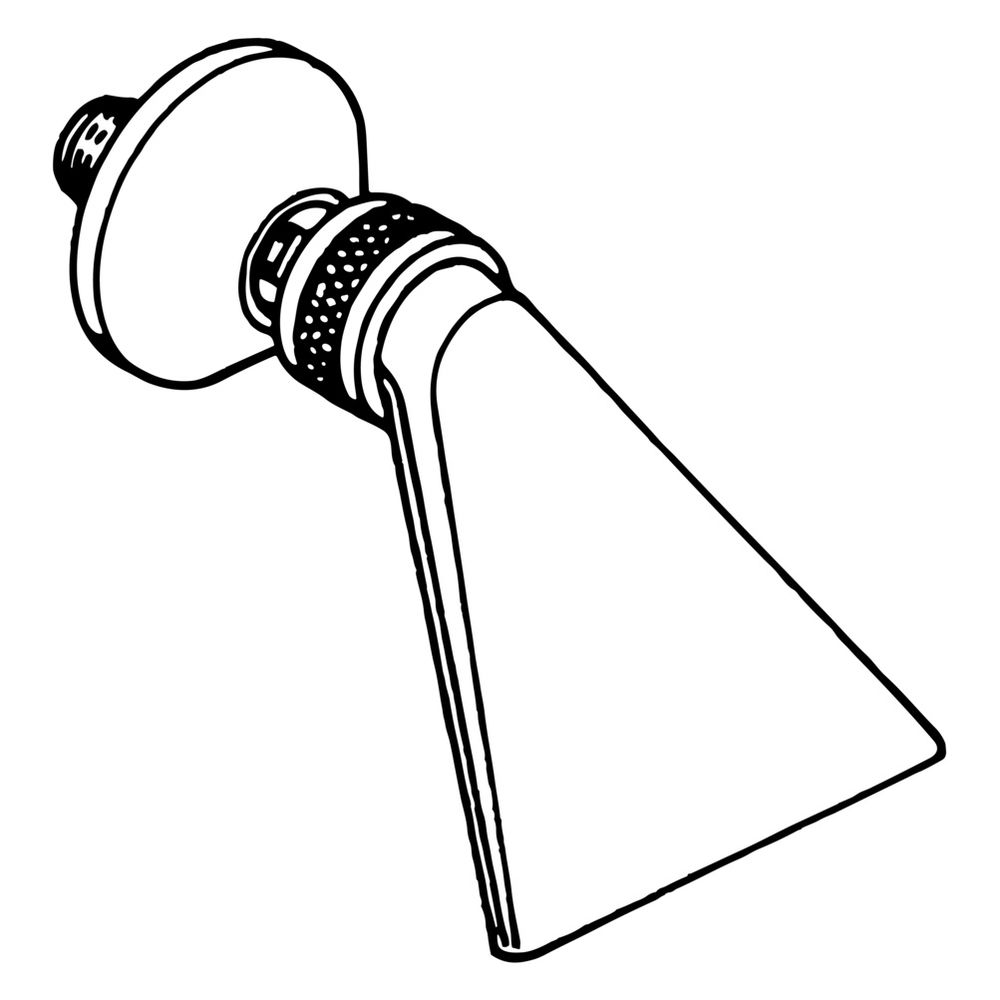 Hansa Jet Kopfbrause, 1-strahlig, G 1/2", Ausladung 125mm, DN 15, Chrom, 04400100... HANSA-04400100 4015474672482 (Abb. 3)