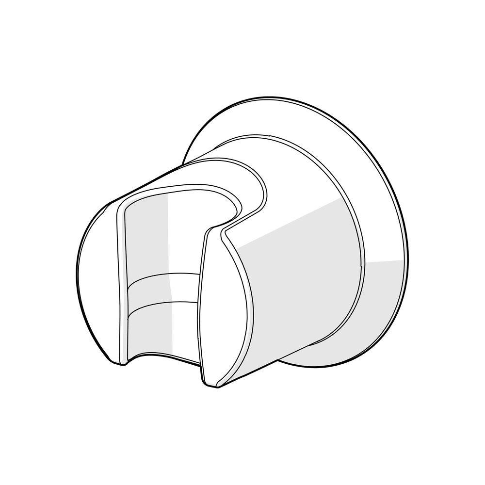 Hansa Wandhalter für Handbrause, Wandmontage, Chrom, 04430100... HANSA-04430100 4015474672239 (Abb. 3)