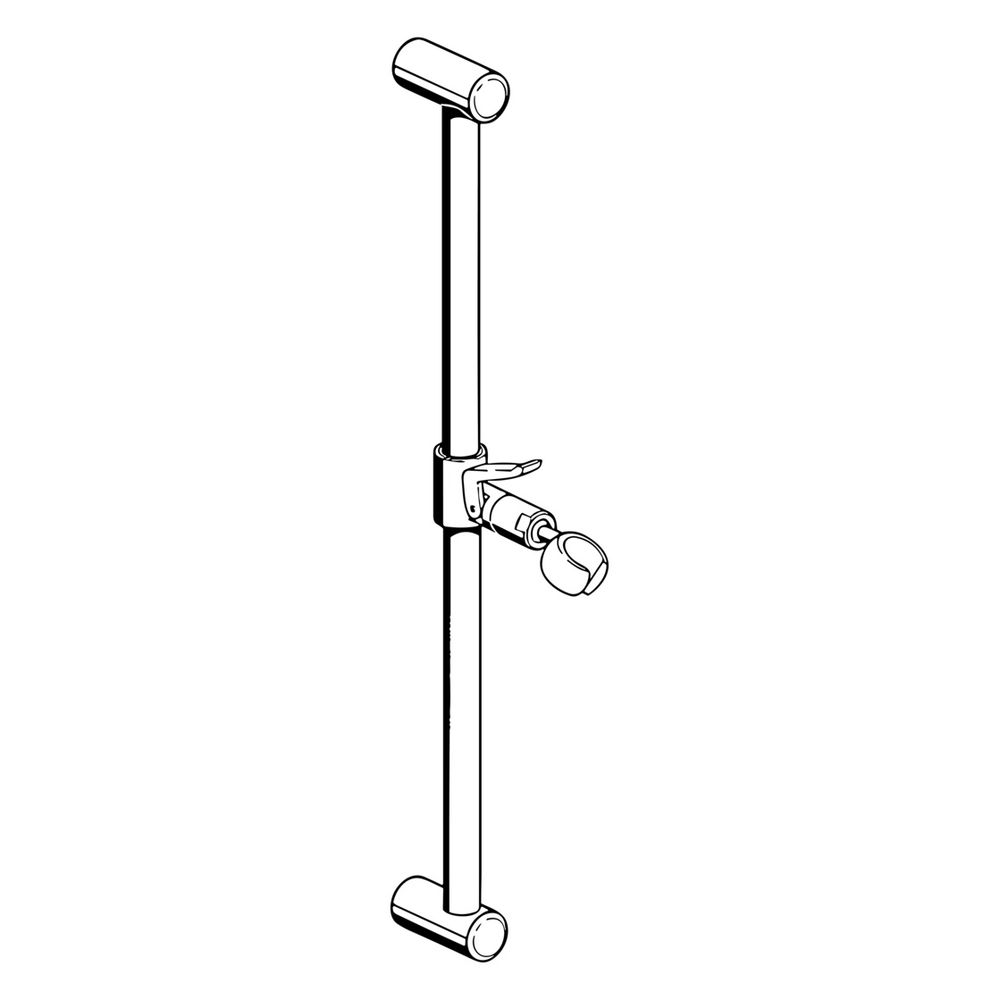 Hansa Wandstange, schwenkbares Kugelgelenk, Verstellbare Brausestangehalterung, kürzbar... HANSA-04480100 4015474031470 (Abb. 3)
