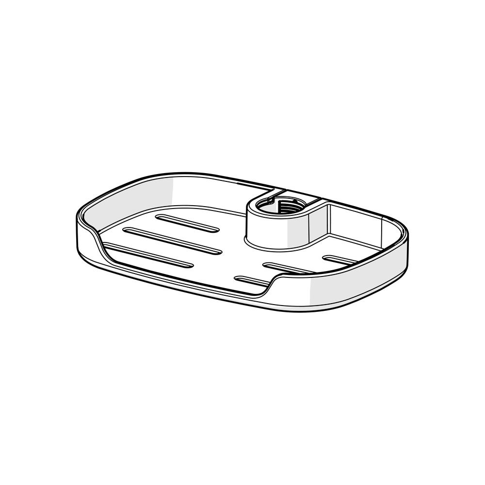 Hansa ActiveJet Seifenschale, Transparent, 04800100... HANSA-04800100 4057304009020 (Abb. 2)