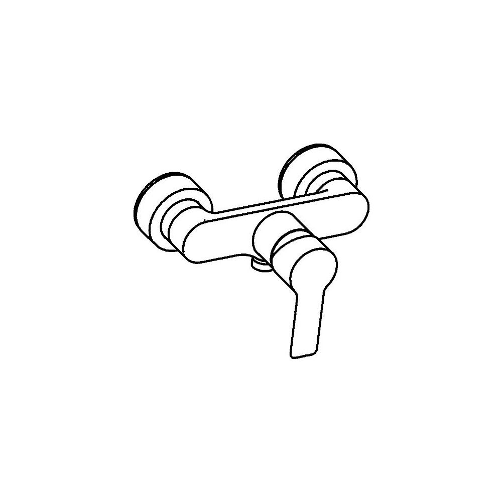 Hansa Ligna Einhebelmischer Brausebatterie, DN 15, Chrom, 06670103... HANSA-06670103 4015474249387 (Abb. 3)