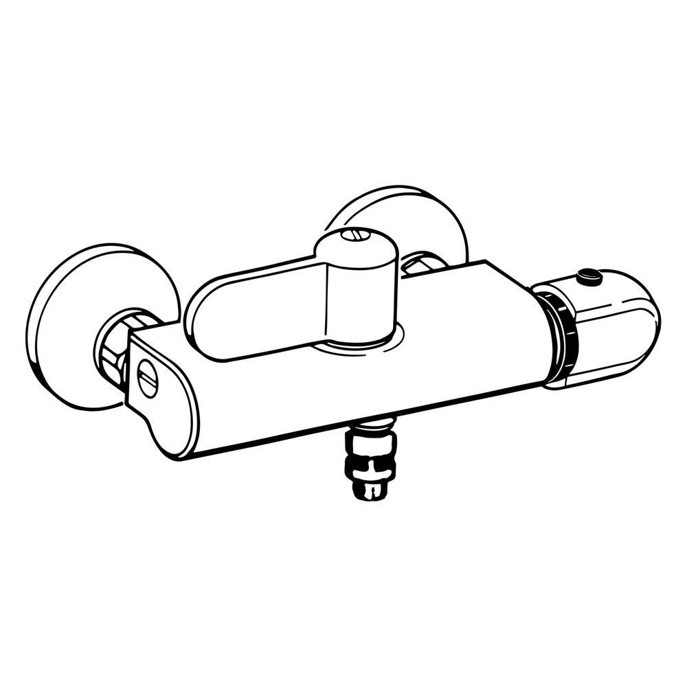 Hansa Tempra Brausebatterie, mit Sicherungseinrichtung, DN 15, Chrom, 08240282... HANSA-08240282 4015474658592 (Abb. 3)