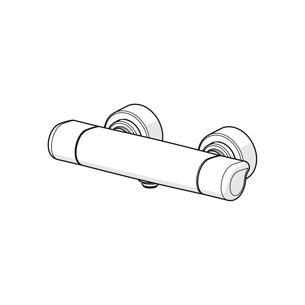 Hansa Care Brausebatterie, Chrom, 08707100... HANSA-08707100 4057304013447 (Abb. 5)