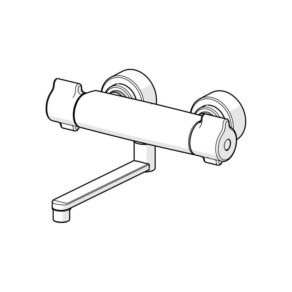 Hansa Clinica Waschtischbatterie, Ausladung 285mm, Chrom, 08806202... HANSA-08806202 4057304013416 (Abb. 5)
