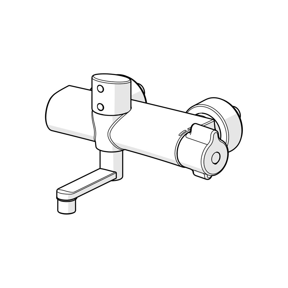 Hansa Clinica Waschtischbatterie, 6V, Bluetooth, Ausladung 100mm, Chrom, 08866201... HANSA-08866201 4057304014437 (Abb. 5)