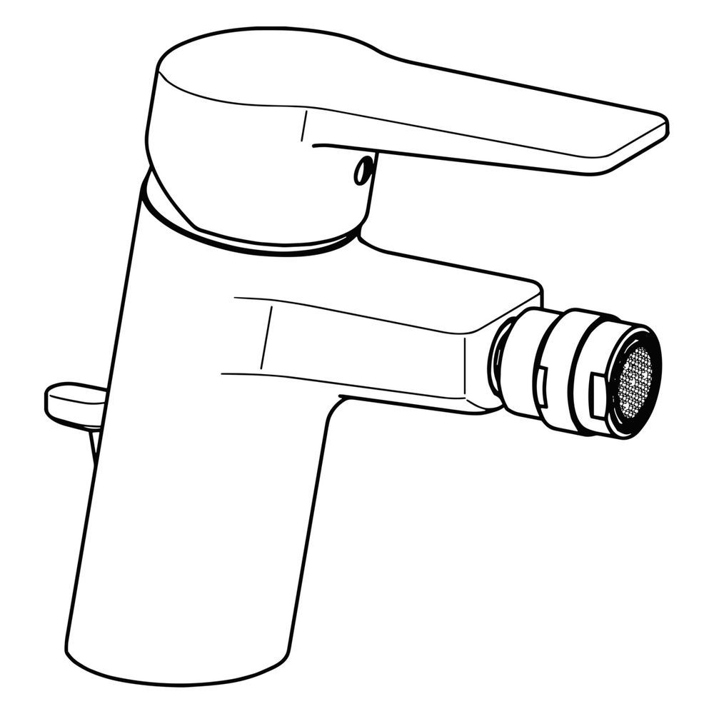 Hansa Twist Einhebel-Bidetbatterie, Zugstangen-Ablaufgarnitur, Ausladung 112mm, DN 15, ... HANSA-09063283 4015474259805 (Abb. 5)