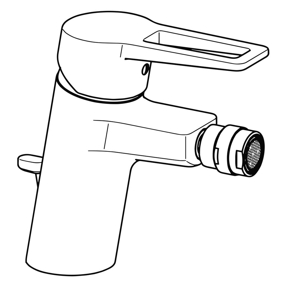 Hansa Twist Einhebelmischer Bidet-Batt 0906 BügelhebelZugstangenablaufgarnitur Ausladun... HANSA-09063285 4015474259812 (Abb. 5)