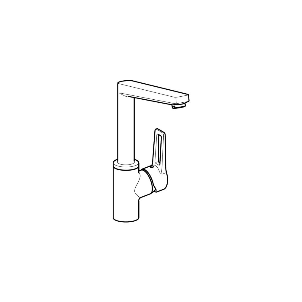 Hansa Twist Einhebelmischer Küchenarmatur 0920 Bügelhebel Ausladung 193mm DN15 Chrom... HANSA-09202205 4015474274839 (Abb. 5)