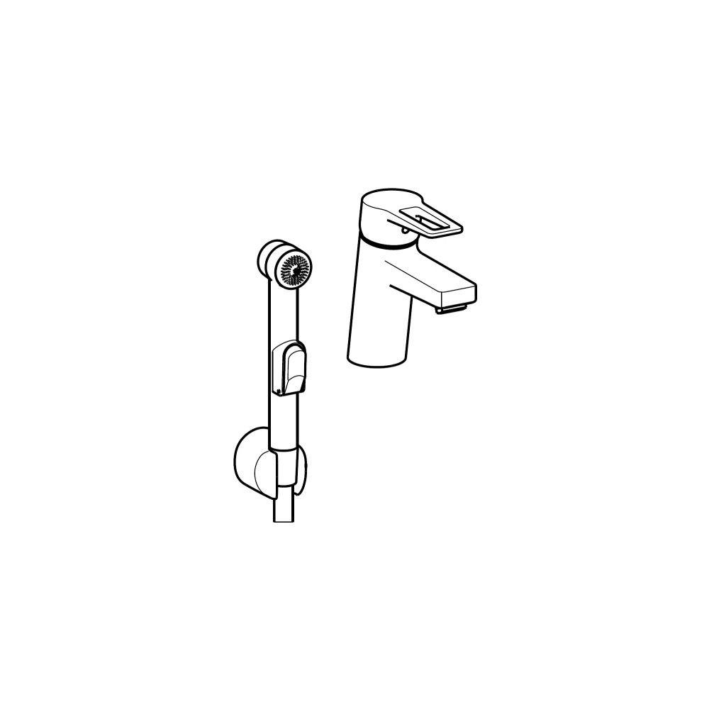 Hansa Twist Einhebelmischer Waschtischbatterie 0930 Bügelhebel Ausladung 121mm DN15 Chr... HANSA-09302205 4015474269101 (Abb. 5)