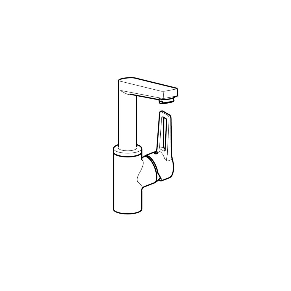 Hansa Twist Einhebelmischer Waschtischbatterie 0955 Bügelhebel Ausladung 130mm DN15 Chr... HANSA-09552205 4015474274792 (Abb. 5)