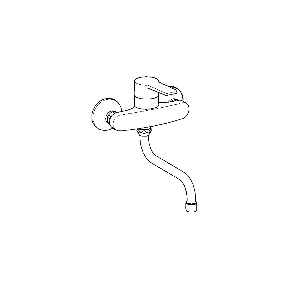 Hansa Twist Einhebel-Küchenarmatur, Ausladung 232mm, DN 15, Chrom, 09692193... HANSA-09692193 4015474269644 (Abb. 5)