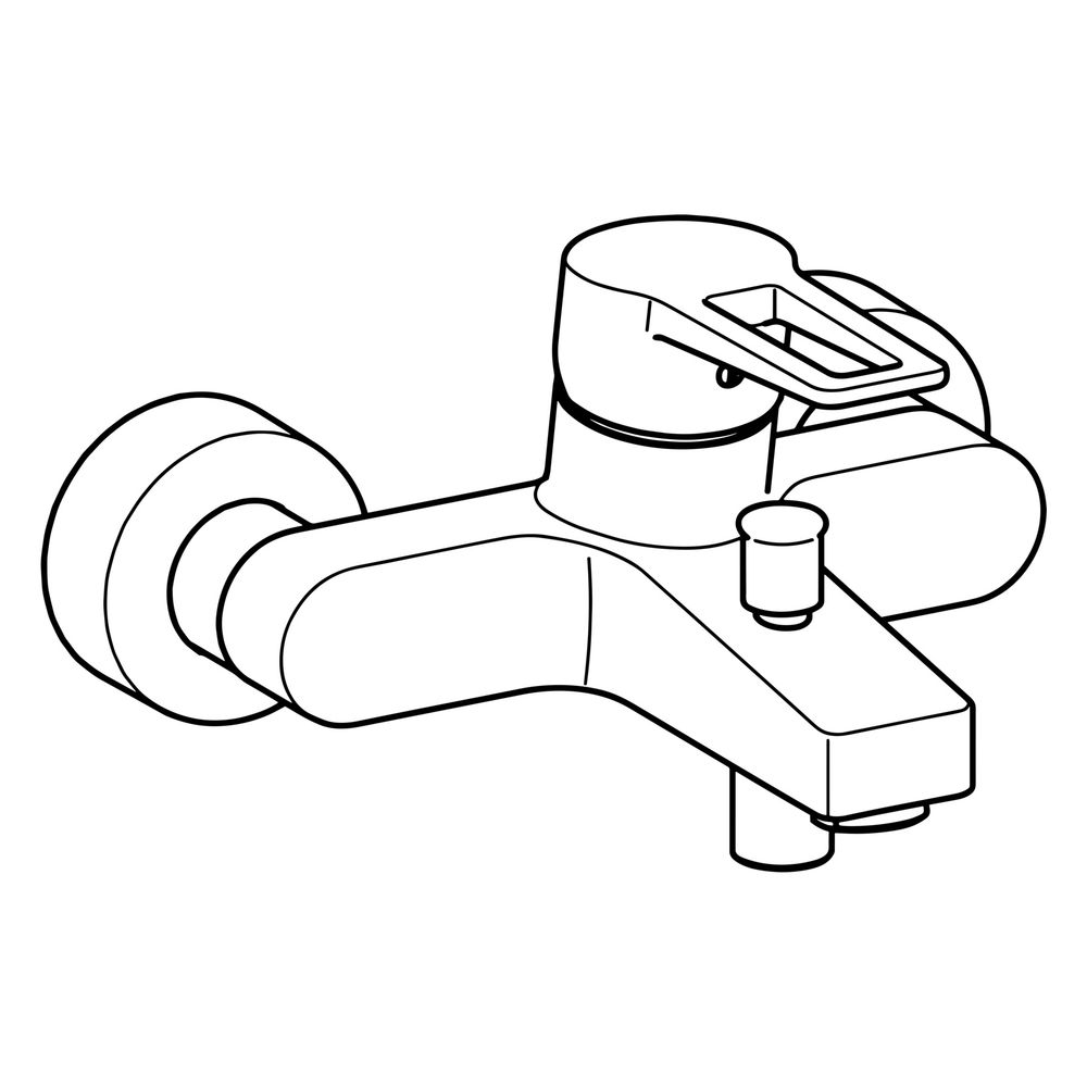 Hansa Twist Einhebelmischer Wannenfüll- und Brausebatterie 0974 Bügelhebel Ausladung 16... HANSA-09742185 4015474259843 (Abb. 5)