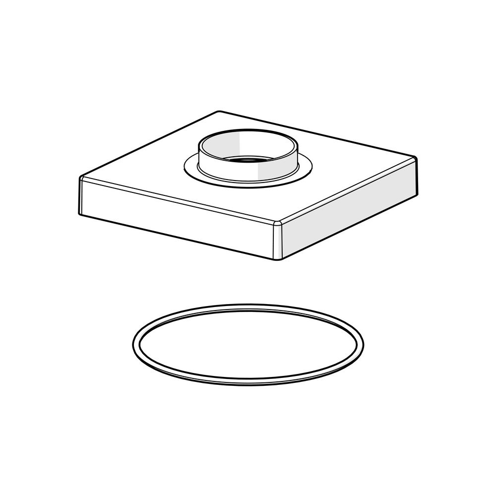 Hansa Rosette, 75x75mm, Chrom, 1003885V... HANSA-1003885V 6414150097218 (Abb. 2)