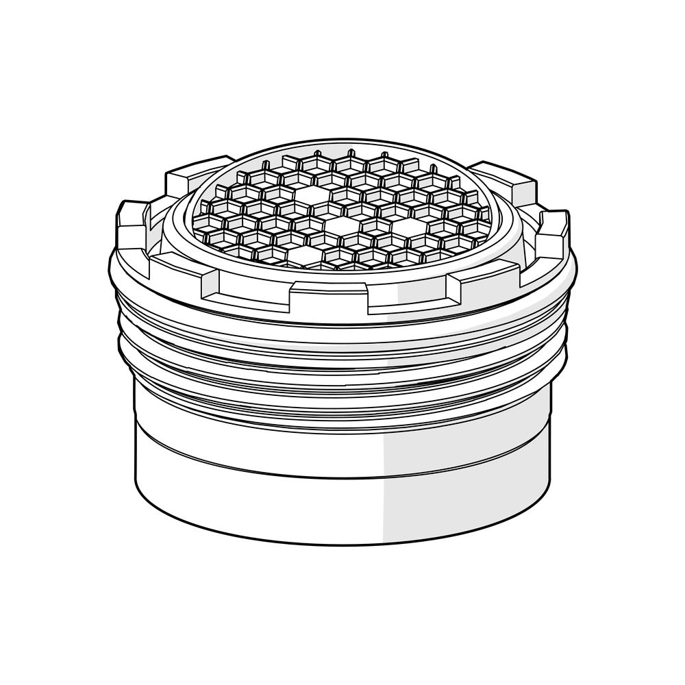 Hansa Luftsprudler Oras Group M18.5x1 HC-SSR-TJ PCA 1,5gpm, 1008237V... HANSA-1008237V 6414150100482 (Abb. 2)