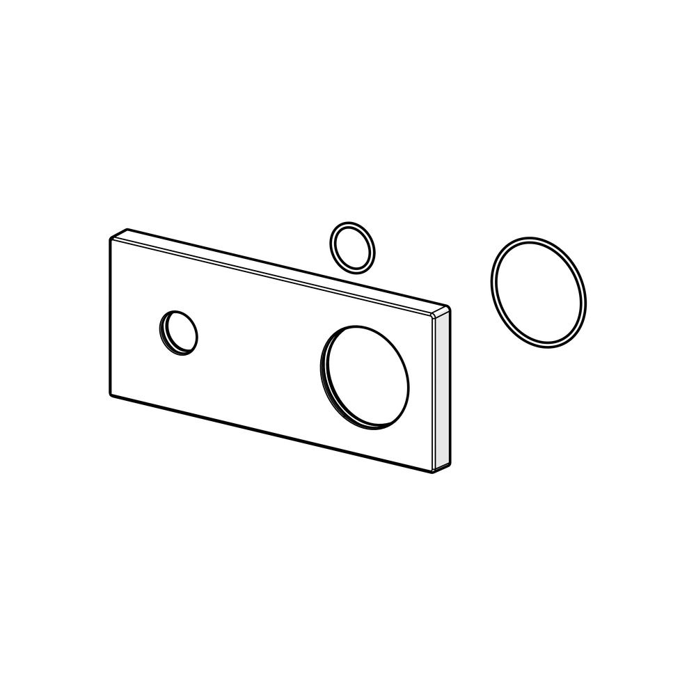Hansa Abdeckplatte Oras Group 175x75mm, Chrom, 1008244V... HANSA-1008244V 6414150100512 (Abb. 2)