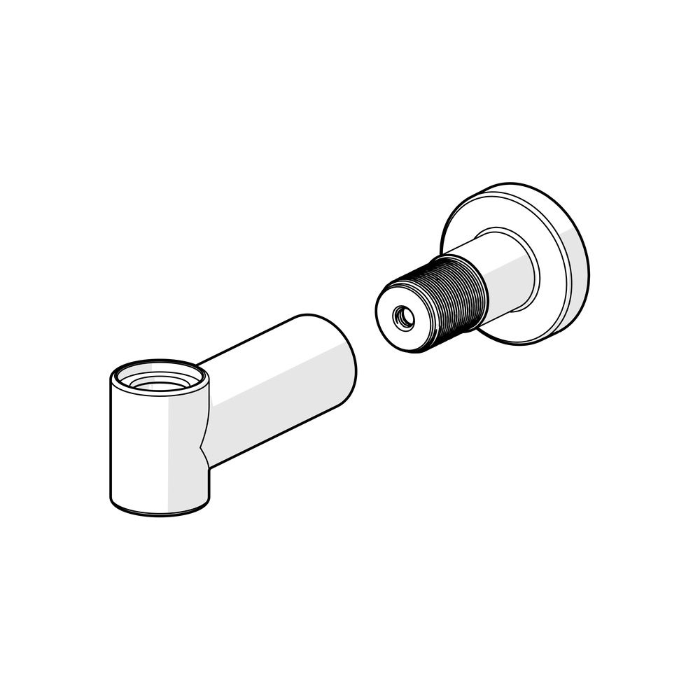Hansa Wandhalterung für Dusche, Matt-Schwarz, 1013325V-33... HANSA-1013325V-33 6414150104091 (Abb. 2)