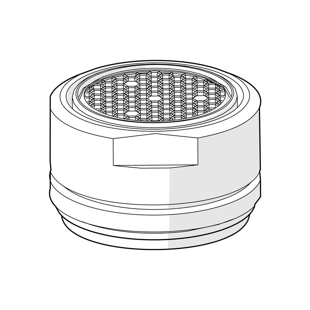 Hansa Luftsprudler für Oras Group, 6,0l/min, M24x1, Chrom, 1015484V... HANSA-1015484V 6414150102486 (Abb. 2)