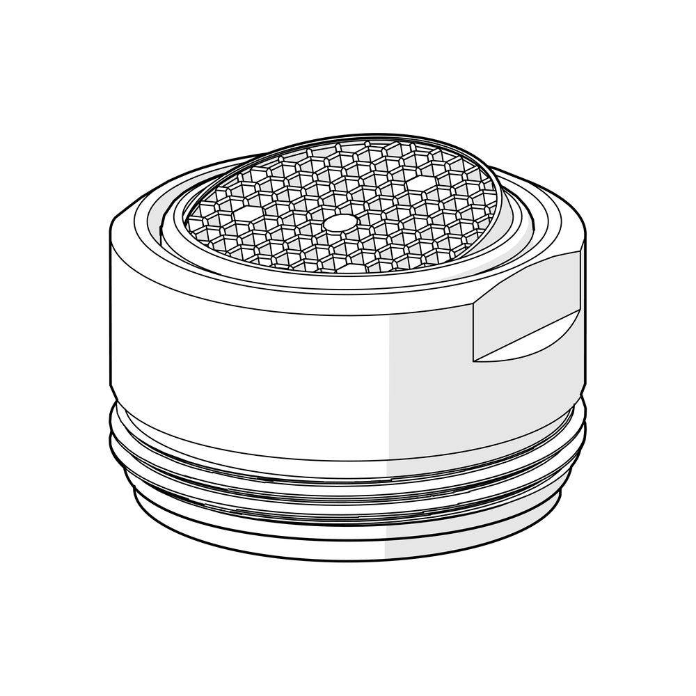 Hansa Luftsprudler für Oras Group, M24x1, 7,0l/min, Chrom, 1016723V... HANSA-1016723V 6414150104169 (Abb. 2)