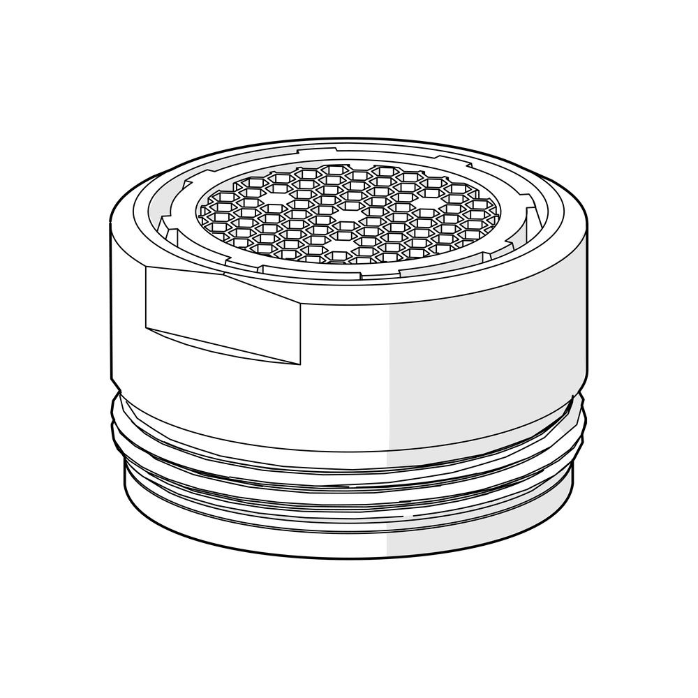 Hansa Luftsprudler für Oras Group, M24x1, Laminar, Chrom, 1018569V... HANSA-1018569V 6414150106286 (Abb. 2)