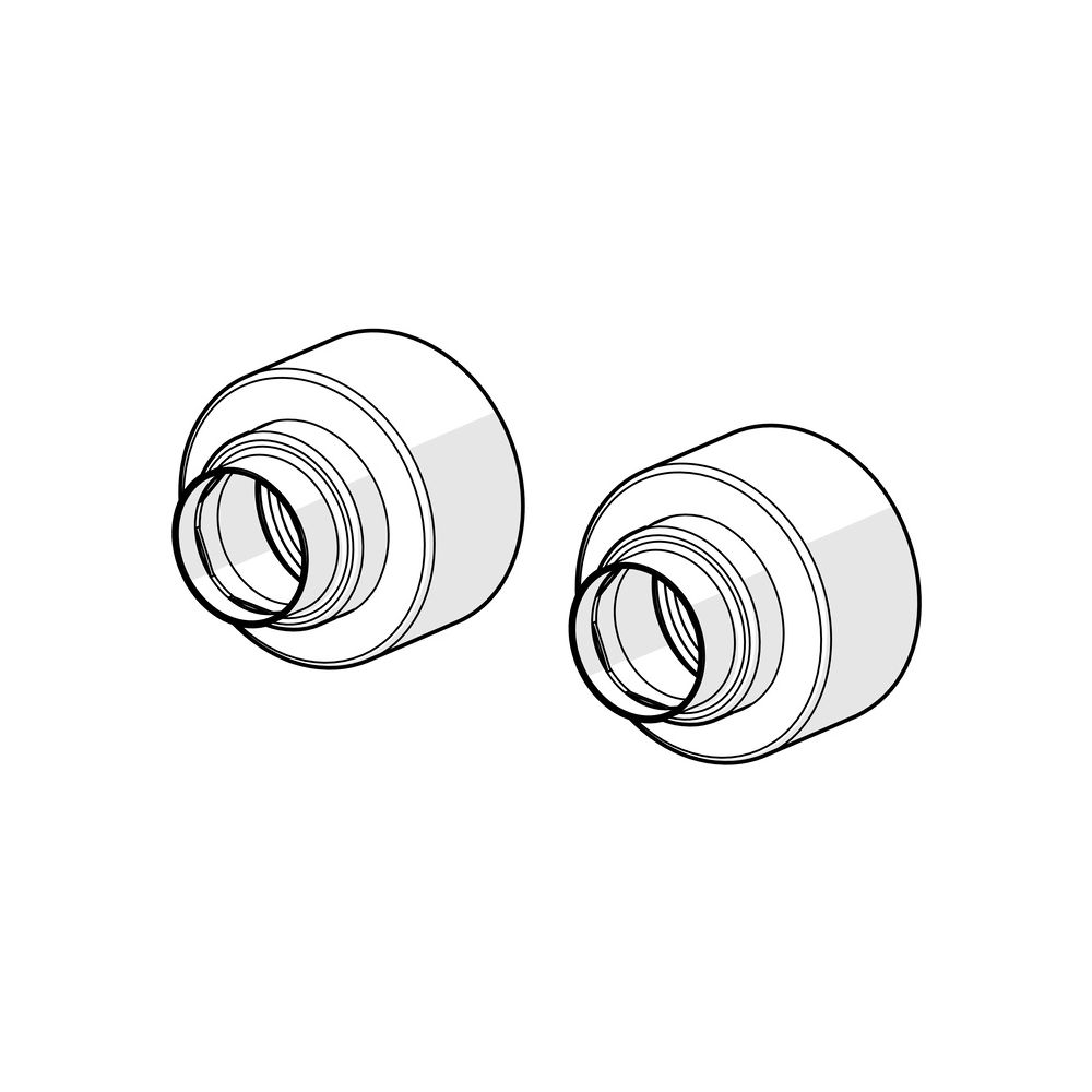 Hansa Rosette, 65mm, Verbundwerkstoff, Chrom, 290014... HANSA-290014 6414150103742 (Abb. 2)