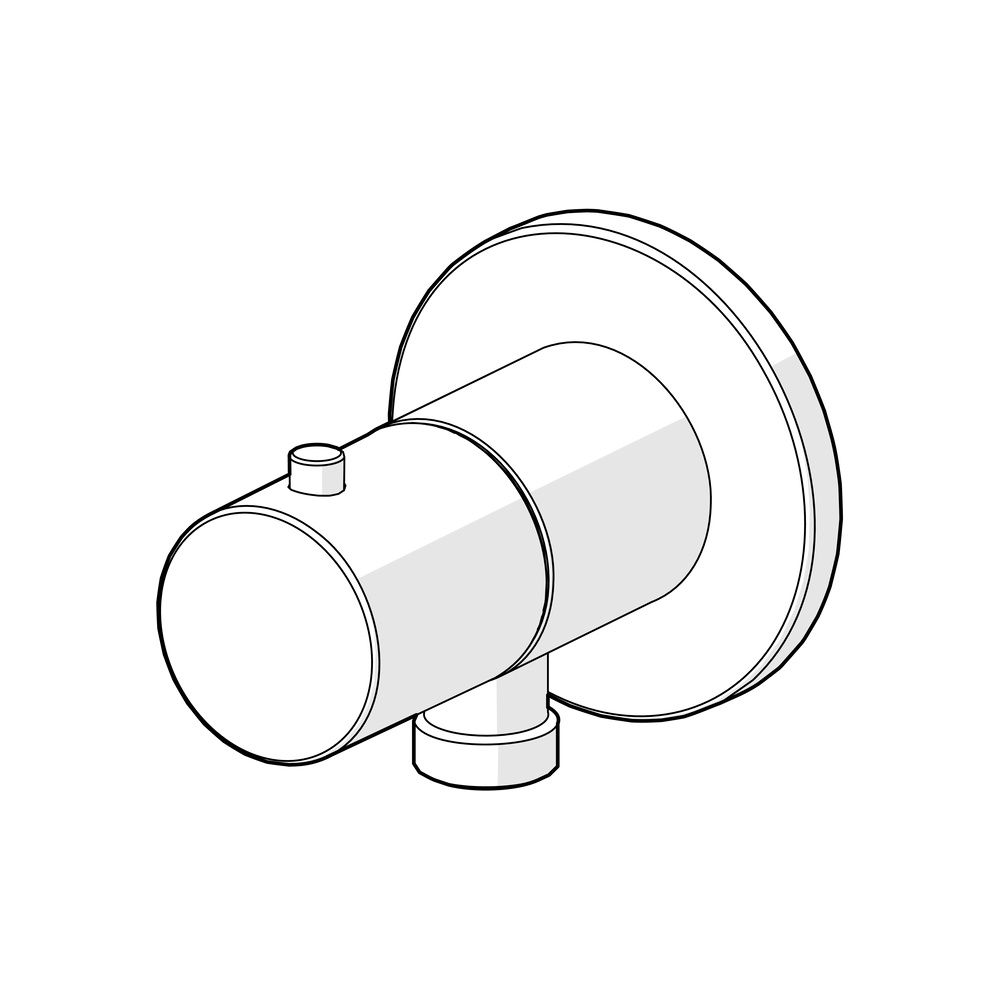 Hansa Wandanschlussbogen, DN 15, G 1/2", Chrom, 290051... HANSA-290051 6414150108679 (Abb. 5)