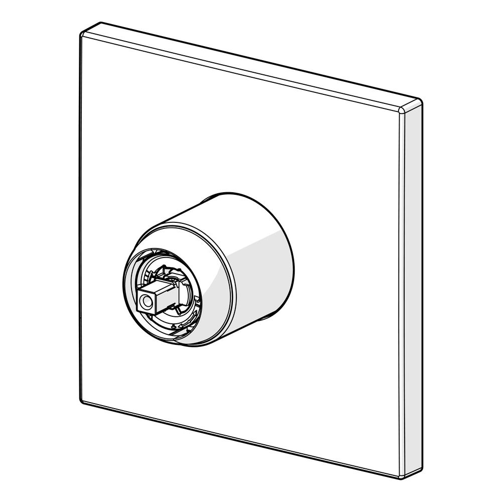 Hansa Varox Pro Fertigmontageset für Brausebatterie, Rosette eckig, Chrom, 40559173... HANSA-40559173 4057304003714 (Abb. 5)