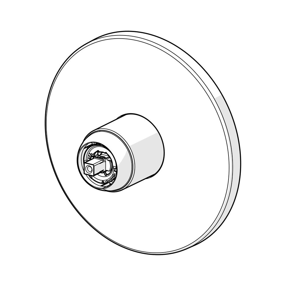 Hansa Varox Pro Fertigmontageset für Brausebatterie, Rosette rund, Chrom, 40559183... HANSA-40559183 4057304003721 (Abb. 5)