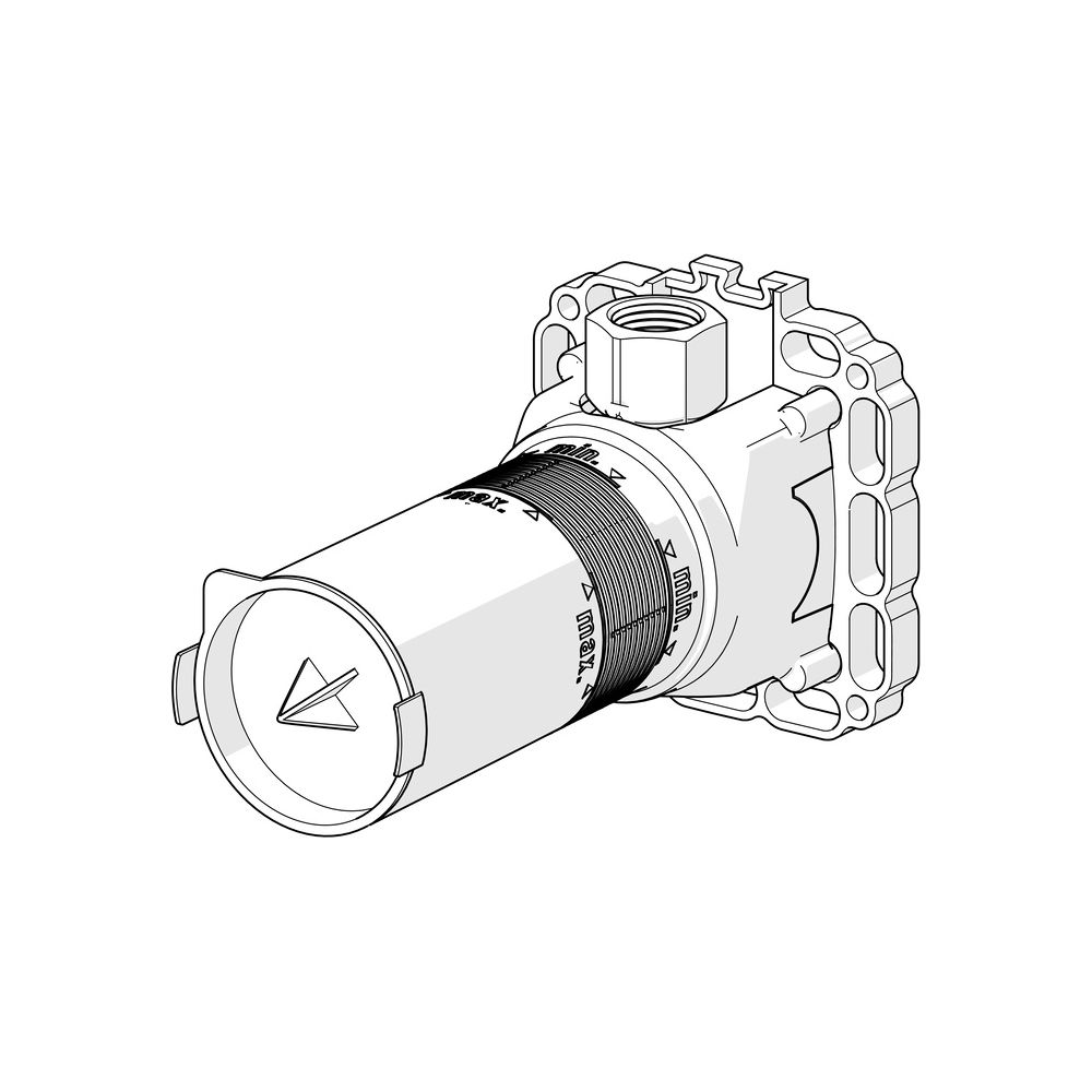 Hansa Matrix Unterputz-Einbaukörper für Brausestangenset, DN 15, 44040100... HANSA-44040100 4015470030385 (Abb. 5)