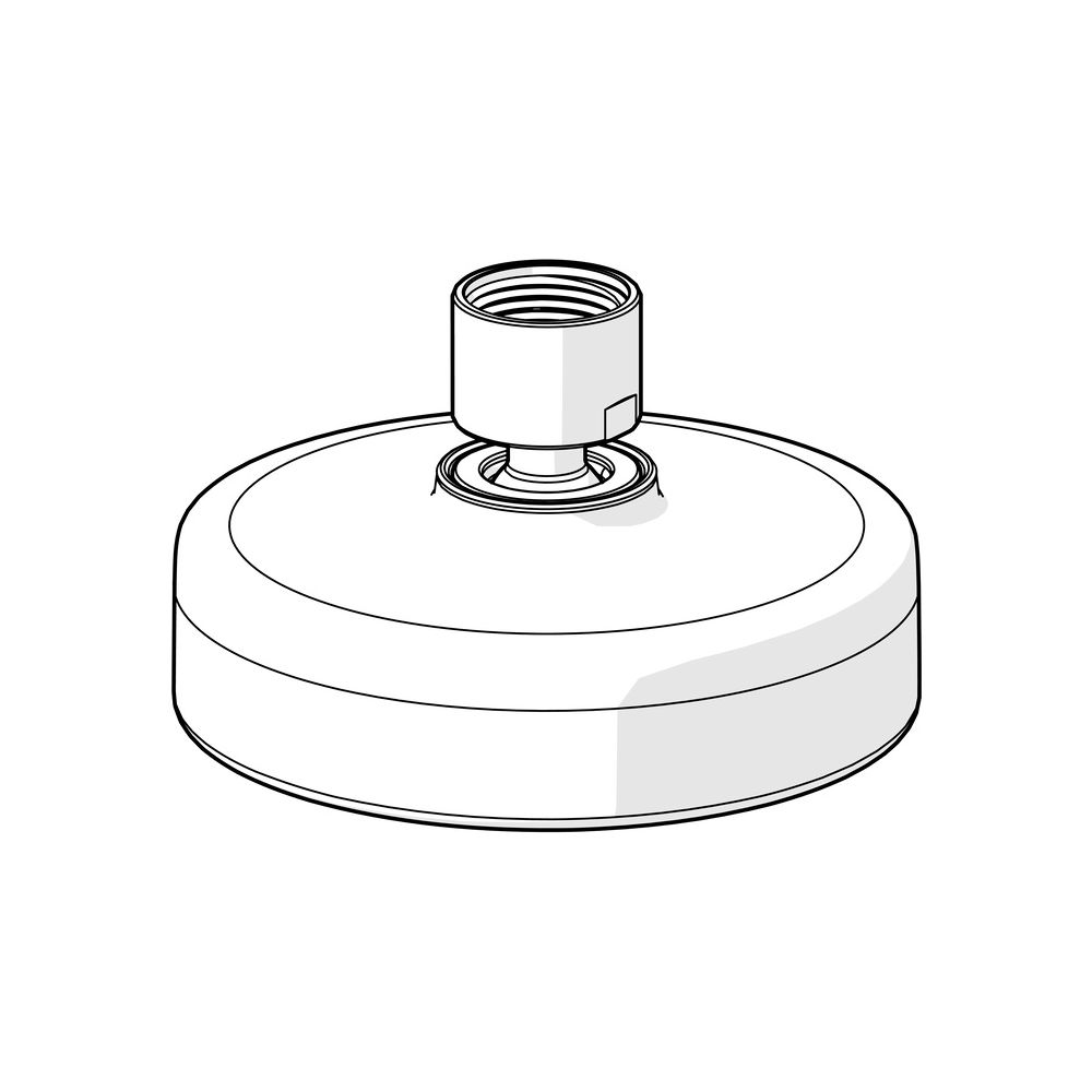 Hansa Medijet Kopfbrause, 1-strahlig, Durchmesser 95mm, DN 15, Chrom, 44290180... HANSA-44290180 4057304018572 (Abb. 5)