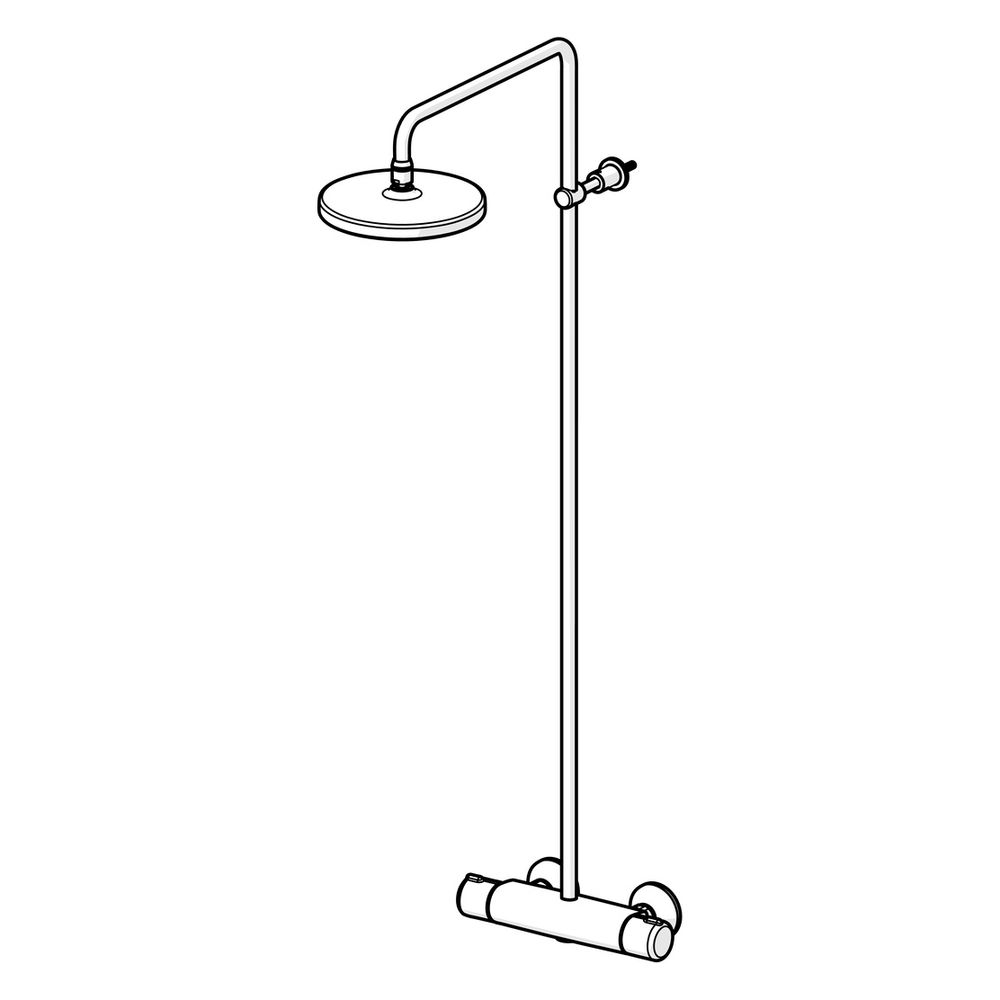 Hansa Micra Regenbrause-Duscharmatur, 1-strahlig, Ausladung 427-452mm, Chrom, 44350100... HANSA-44350100 4057304010958 (Abb. 5)