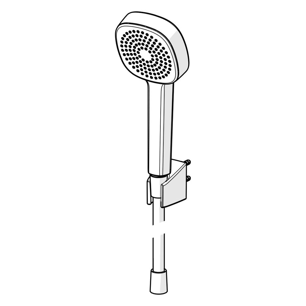 Hansa BasicJet Style Handbrausegarnitur, 1-strahlig, Chrom, 44600113... HANSA-44600113 4057304011139 (Abb. 5)