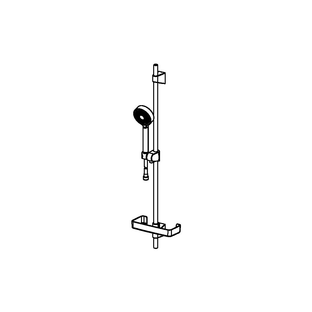 Hansa BasicJet Wandstangengarnitur, 1-strahlig, Chrom, 44670113... HANSA-44670113 4057304002489 (Abb. 5)