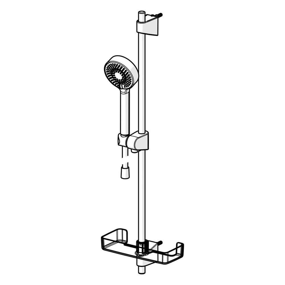 Hansa BasicJet Wandstangengarnitur, 3-strahlig, DN 15, Chrom, 44780133... HANSA-44780133 4057304002496 (Abb. 5)