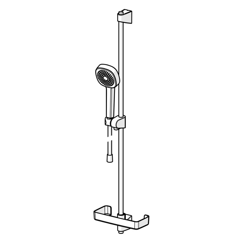Hansa BasicJet Wandstangengarnitur Style 4479 1-strahlig Chrom... HANSA-44790111 4057304011108 (Abb. 5)