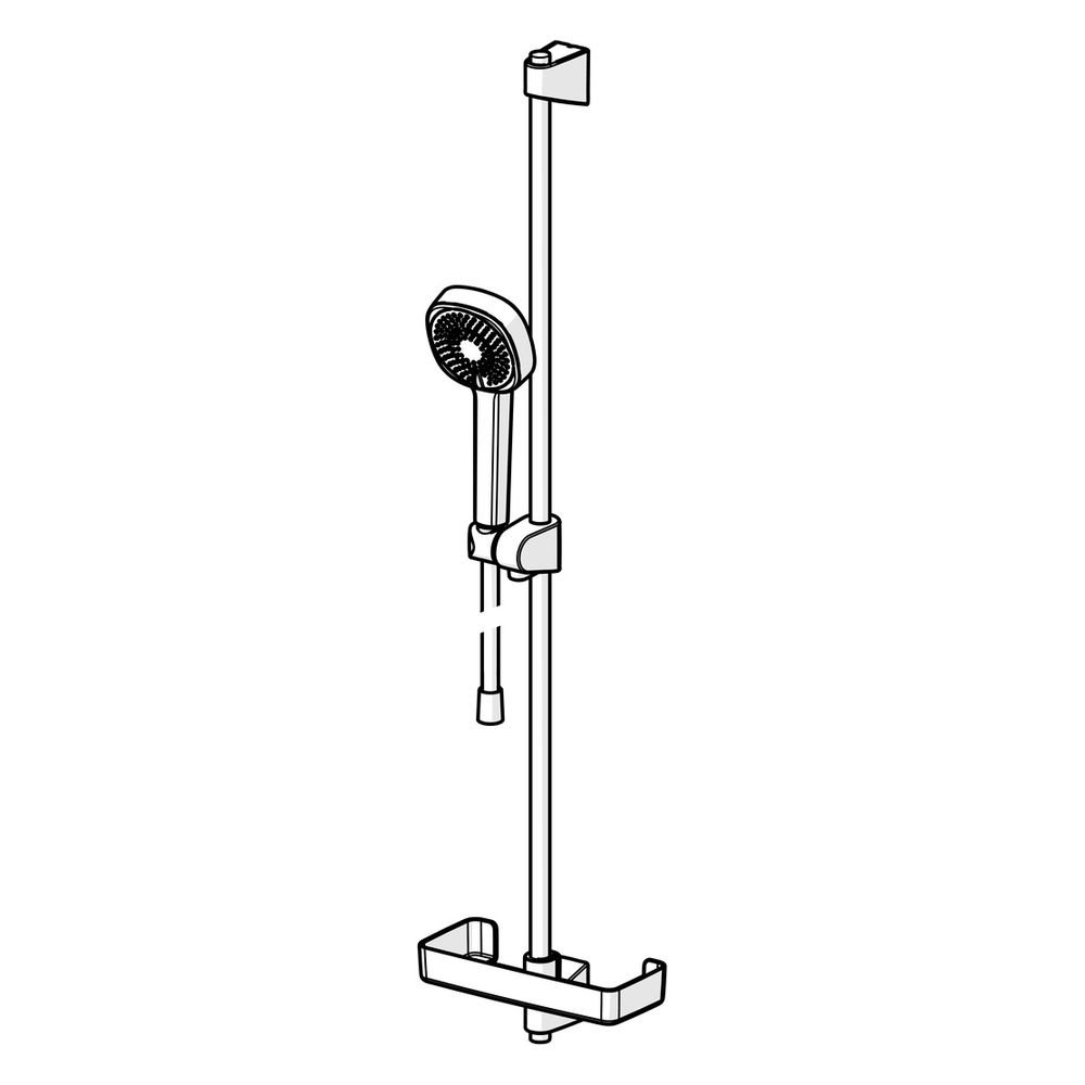 Hansa BasicJet Style Wandstangengarnitur, 3-strahlig, Chrom, 44790131... HANSA-44790131 4057304011115 (Abb. 5)