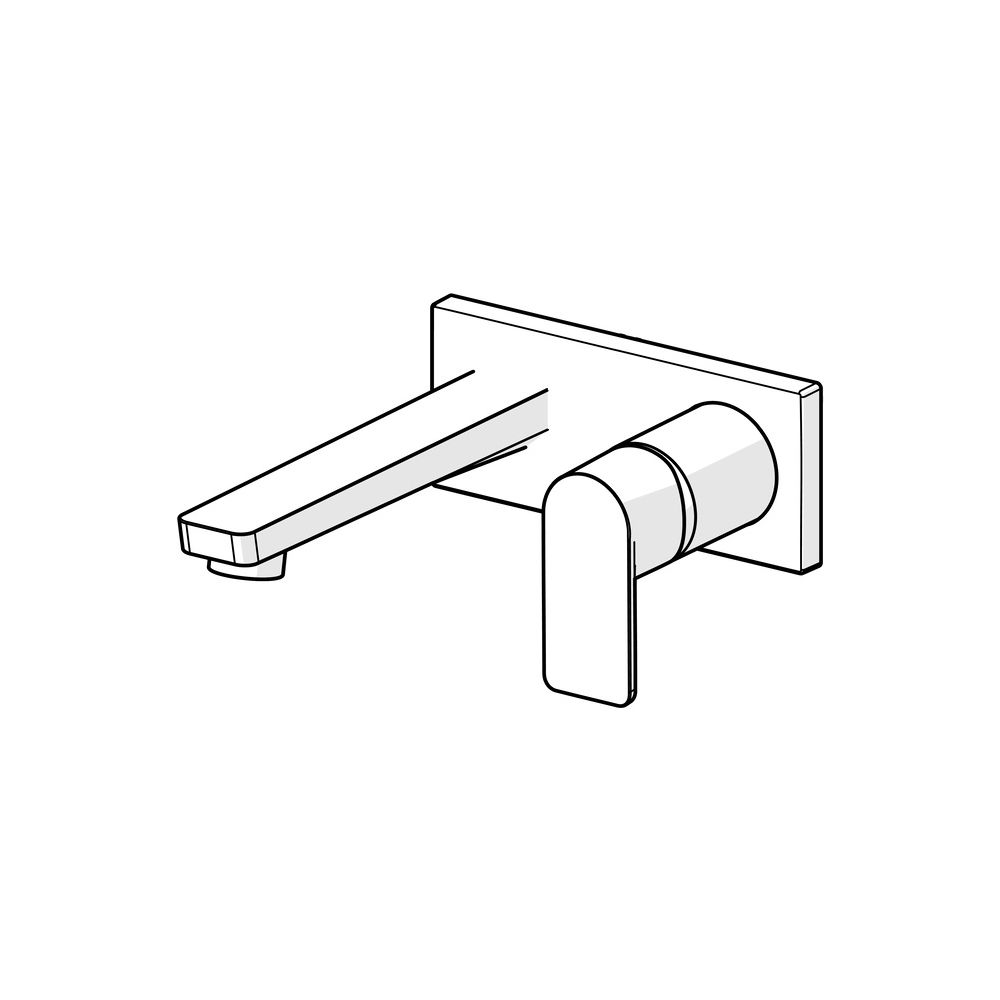 Hansa Stela Einhebelmischer Fertigset für Waschtisch-Batterie 4490 Rosette eckig Auslad... HANSA-44902173 4057304015236 (Abb. 5)