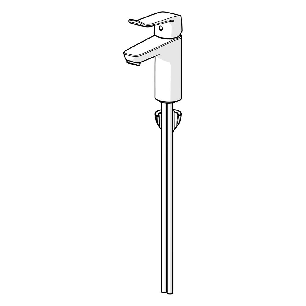 Hansa Clinica Einhebel-Waschtischbatterie, Bedienhebel lang, Ausladung 114mm, DN 15, Ch... HANSA-45022183 4057304013089 (Abb. 5)