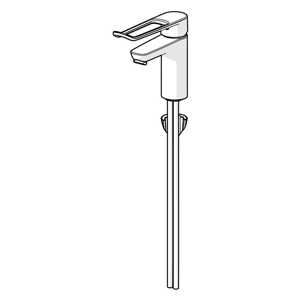Hansa Clinica Einhebel-Waschtischbatterie, Bügel-/Bedienhebel lang, Ausladung 114mm, DN... HANSA-45022185 4057304018862 (Abb. 5)
