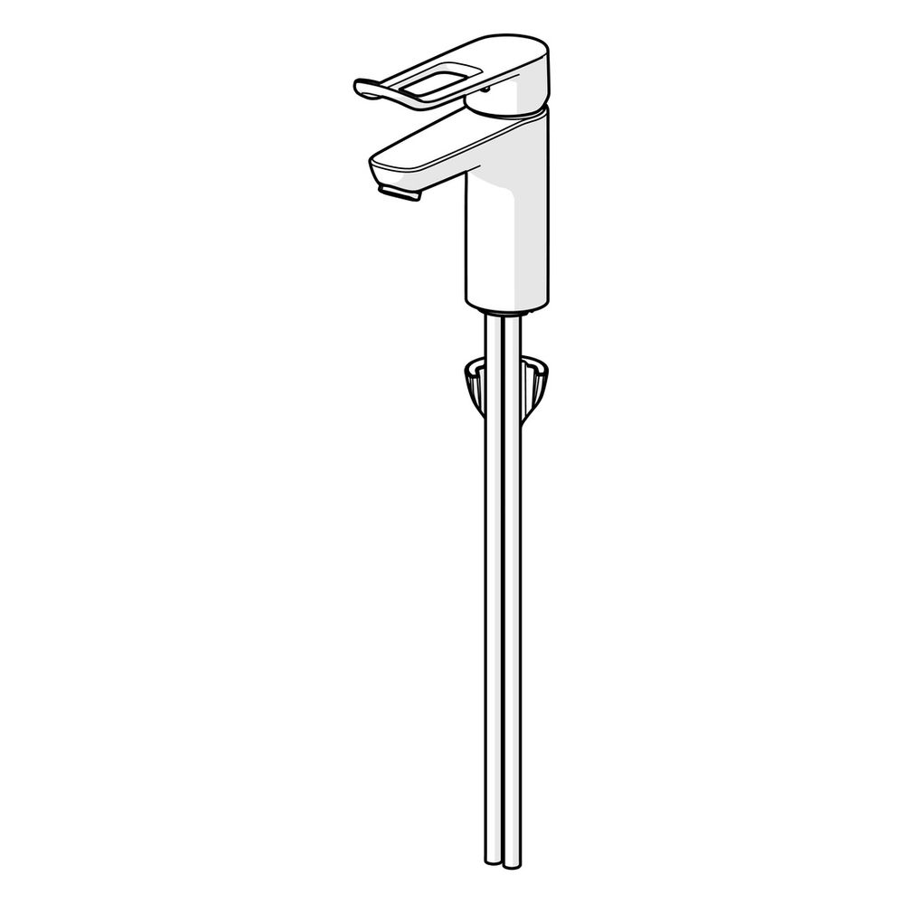 Hansa Clinica Einhebel-Waschtischbatterie, Bügel-/Bedienhebel lang, Ausladung 114mm, Ch... HANSA-45022186 4057304010545 (Abb. 5)