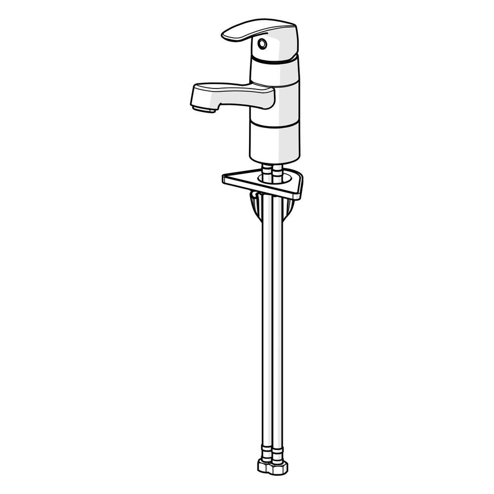Hansa Pinto Einhebel-Waschtischbatterie, Ausladung 133mm, DN 15, Chrom, 45152283... HANSA-45152283 4057304003165 (Abb. 5)