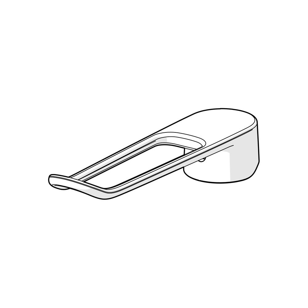 Hansa Clinica Langer Hebel, Bügelhebel Bedienhebel lang, Länge 180mm, Chrom, 45240005... HANSA-45240005 4057304018923 (Abb. 4)