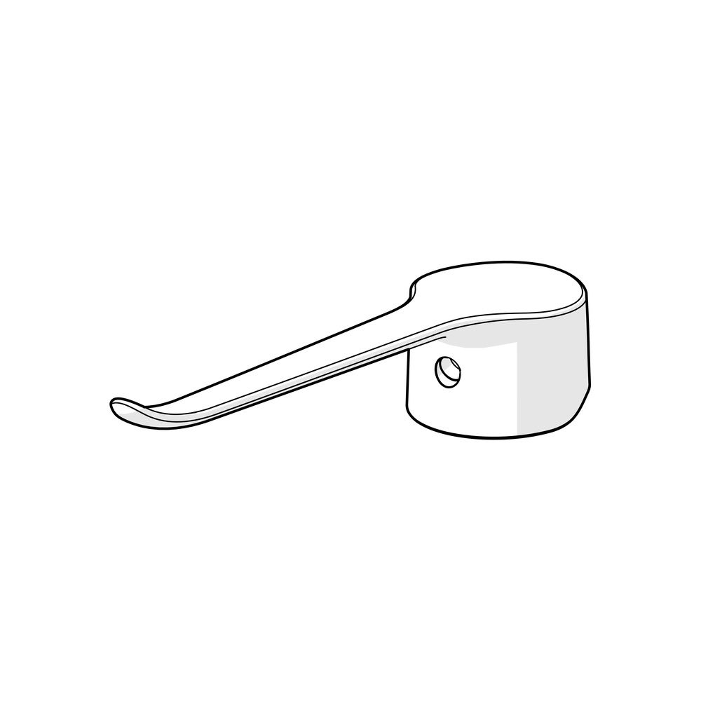 Hansa Clinica Langer Hebel, Bedienhebel lang, Länge 180mm, Chrom, 45240006... HANSA-45240006 4057304018930 (Abb. 4)