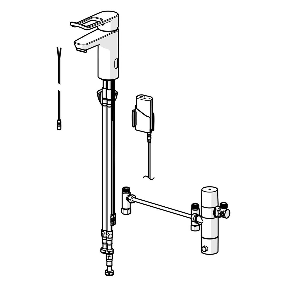 Hansa Clinica Einhebel-Waschtischbatterie, Bügelhebel 3V, Bluetooth, Chrom, 45252209... HANSA-45252209 4057304019630 (Abb. 5)