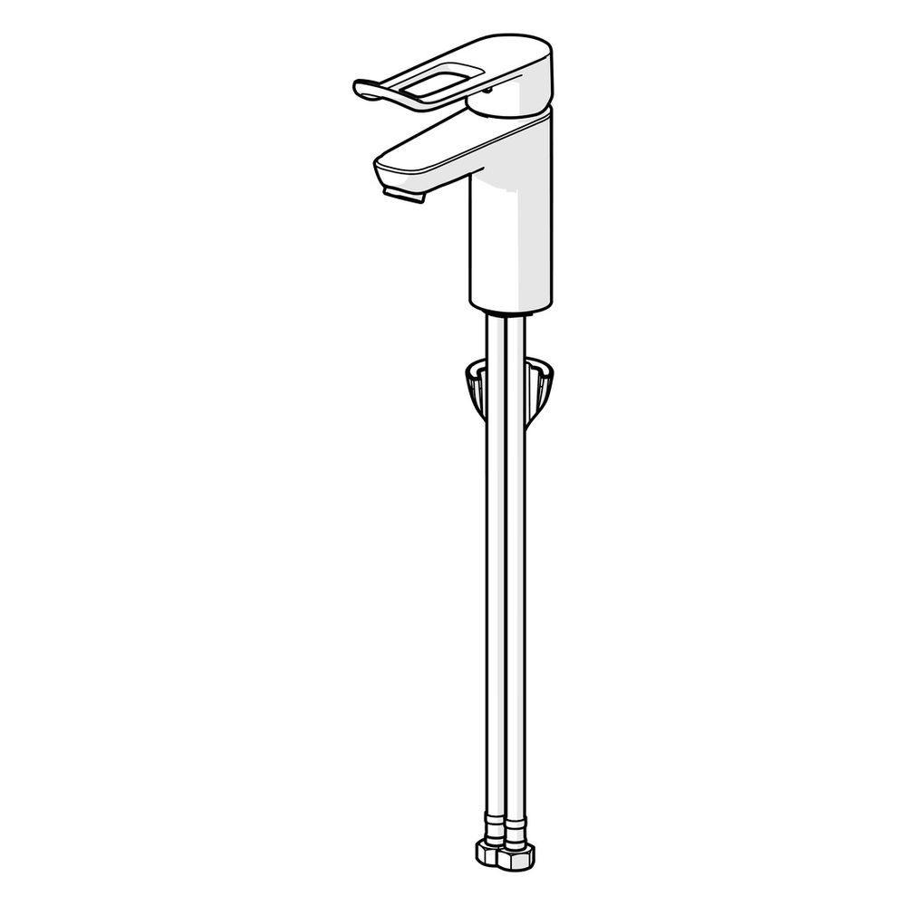 Hansa Care Einhebel-Waschtischbatterie, Bügelhebel, Bedienhebel lang, Ausladung 114mm, ... HANSA-46022286 4057304015625 (Abb. 5)
