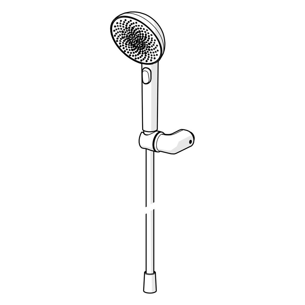 Hansa Aurelia Handbrausegarnitur 3-strahlig, 110mm, mit Anti-Kalk-Technik, Stahl gebü... HANSA-4717012080 4057304021350 (Abb. 5)