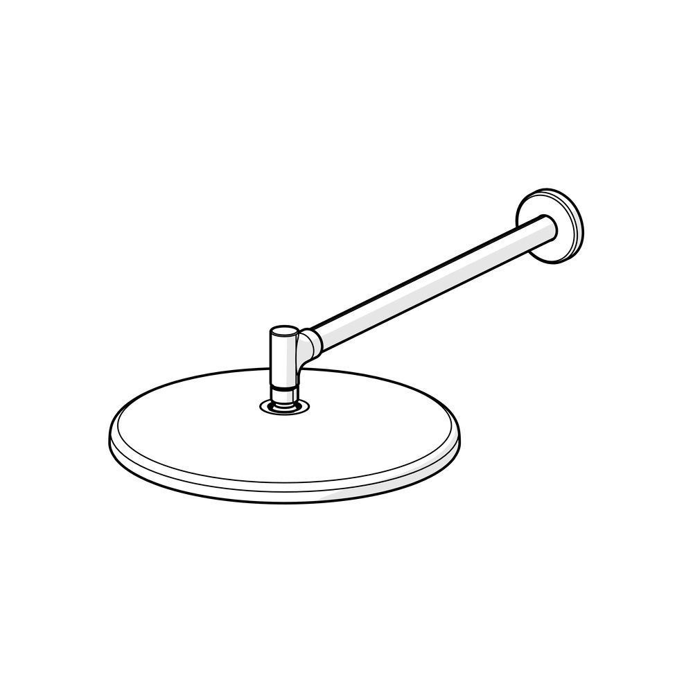 Hansa Aurelia Kopfbrause 1-strahlig, rund, D 300mm, mit Kugelgelenk, Stahl gebürstet,... HANSA-4726030080 4057304021398 (Abb. 5)