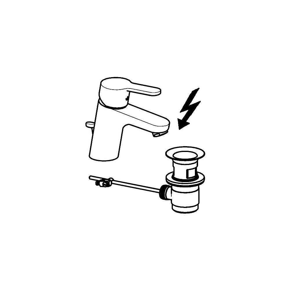 Hansa Primo Einhebel-Waschtischbatterie, Kupferrohr, Zugstangen-Ablaufgarnitur, Ausladu... HANSA-49571103 4015474254022 (Abb. 3)