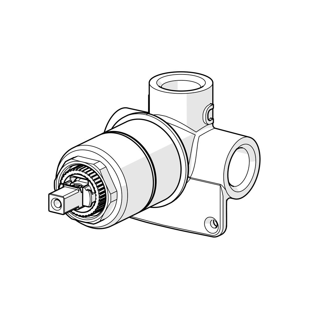 Hansa Vario Unterputz-Rohbauset Brausearmatur, DN 15, 50500100... HANSA-50500100 4015474117990 (Abb. 5)