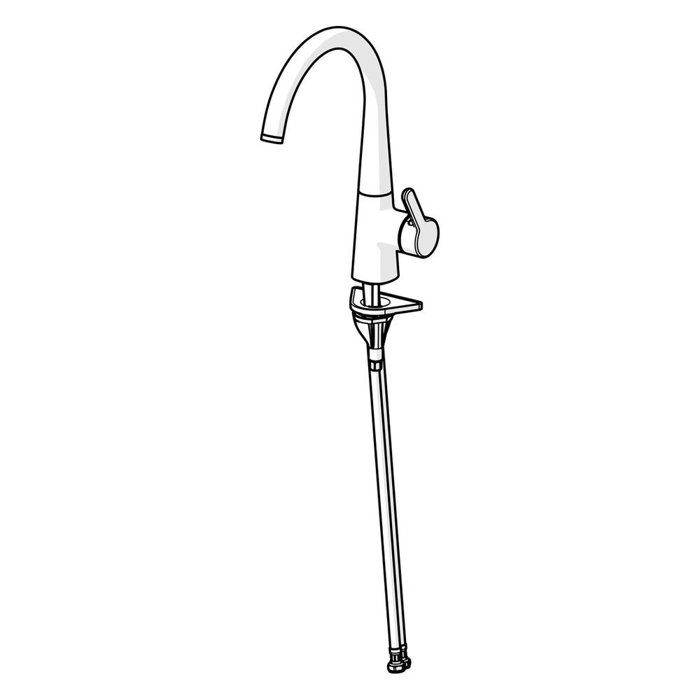 Hansa Designo Style Einhebel-Küchenarmatur, Standmontage, schwenkbarer Auslauf, Matt-... HANSA-5101228333 4057304020216 (Abb. 5)